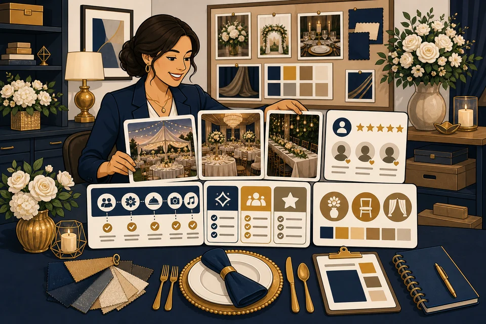 Event Planners trust-builder illustration for proof appears before hesitation.